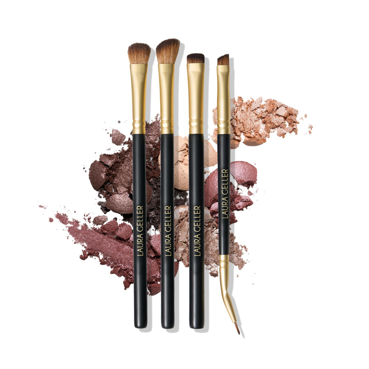 LAURA GELLER Shadow Skills Eyeshadow Brush Set front view