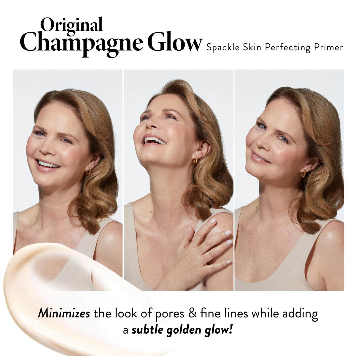 LAURA GELLER Spackle Makeup Primer Champagne Glow application process