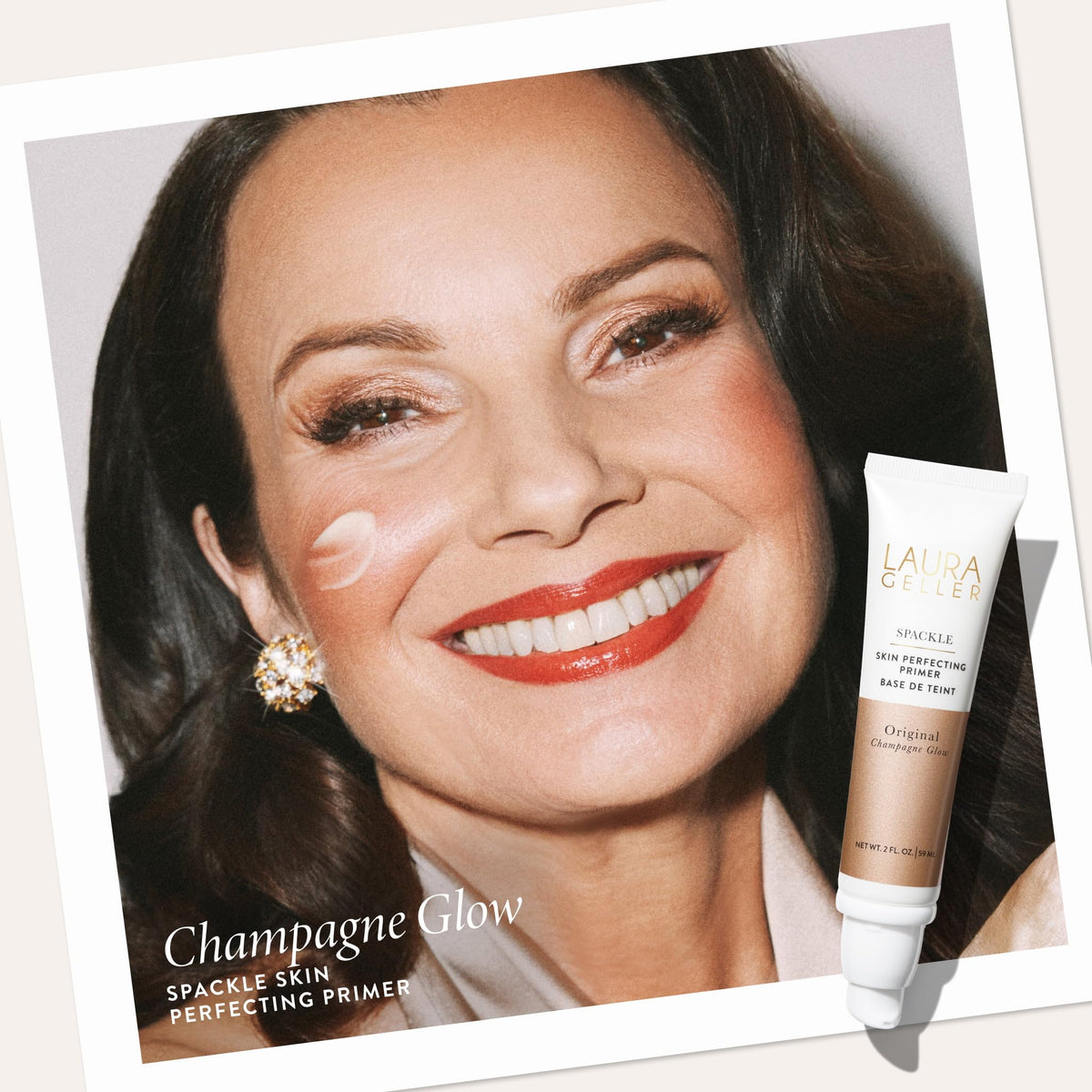 LAURA GELLER Spackle Makeup Primer Champagne Glow bottle side view