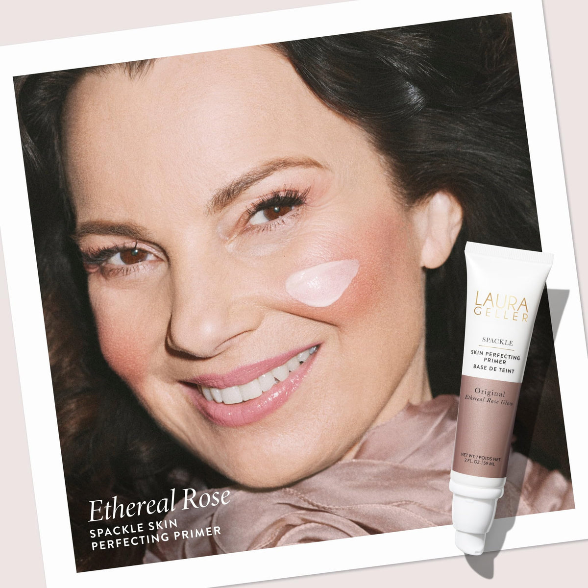 LAURA GELLER Spackle Makeup Primer Ethereal Rose Glow back view