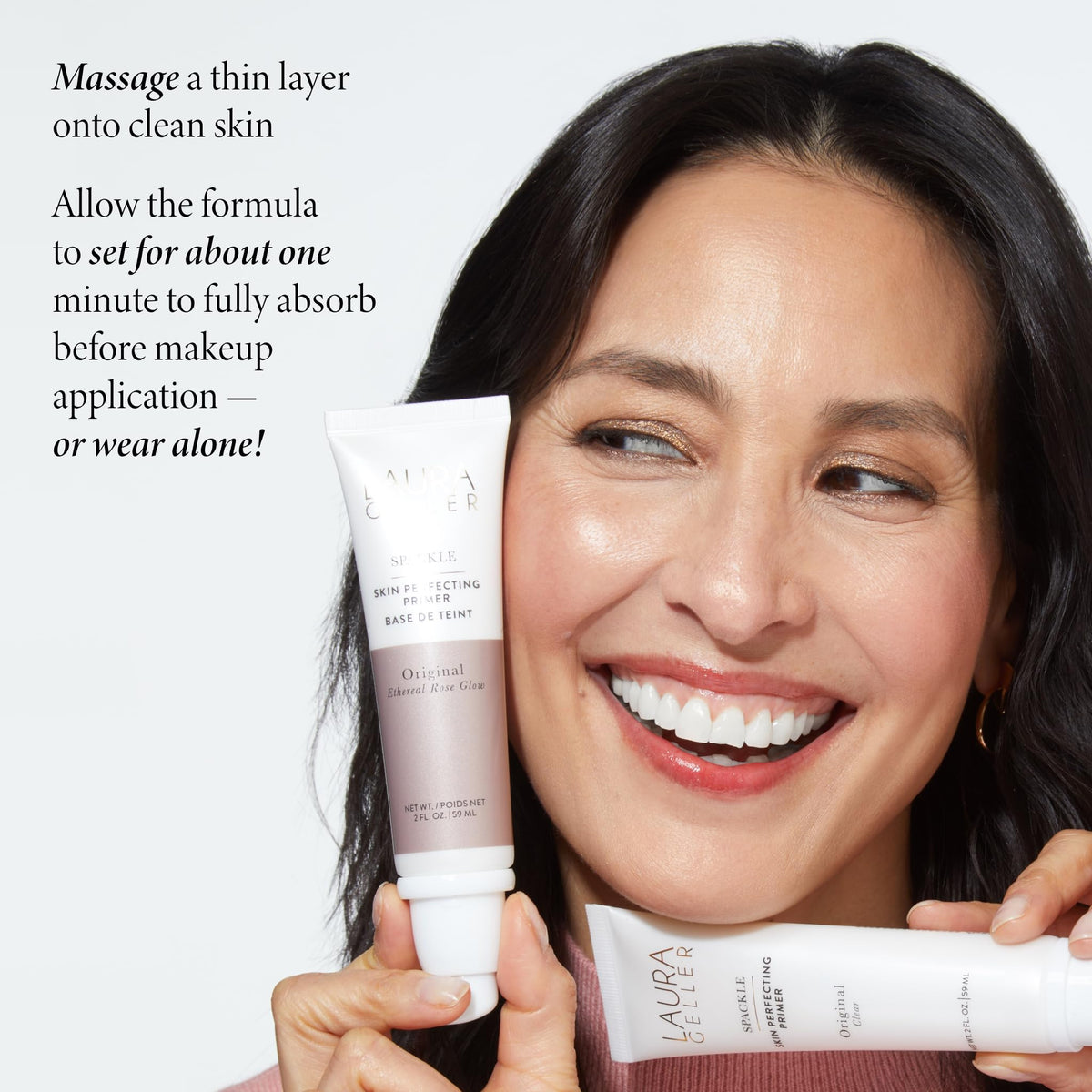 LAURA GELLER Spackle Makeup Primer Ethereal Rose Glow lifestyle shot