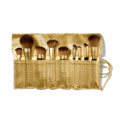 LAURA GELLER The Brush Vault makeup brush set front view