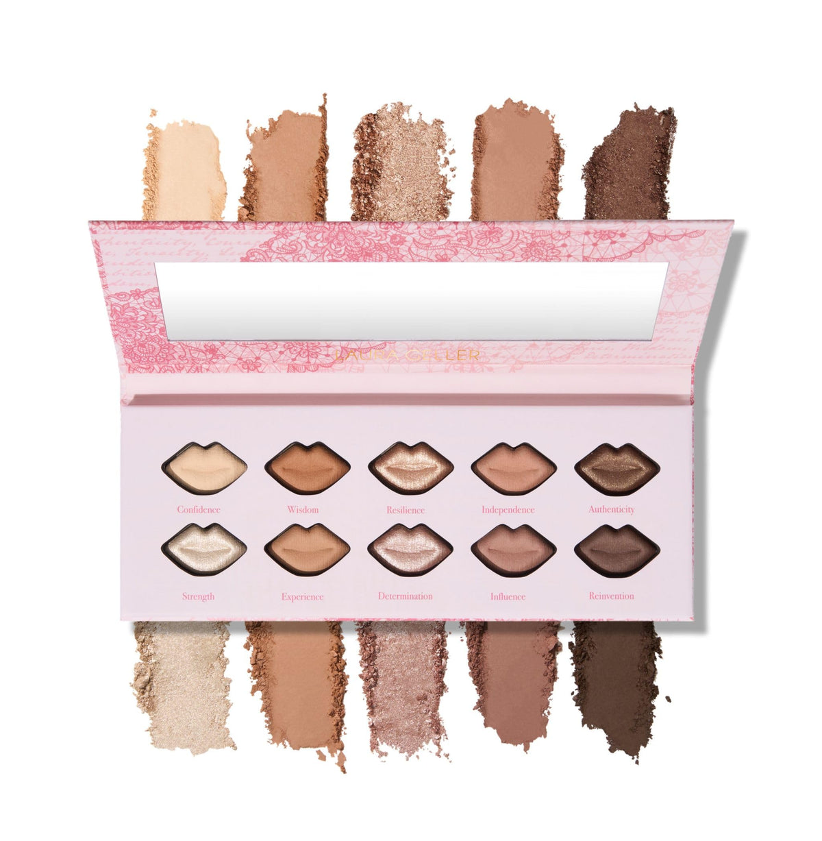 LAURA GELLER The Delectables Baked Kisses Eyeshadow Palette front view