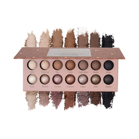 LAURA GELLER The Delectables Eyeshadow Palette front view with 14 shades