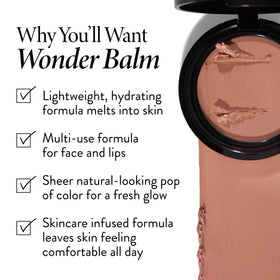 LAURA GELLER Wonder Balm Cream Blush swatch on skin