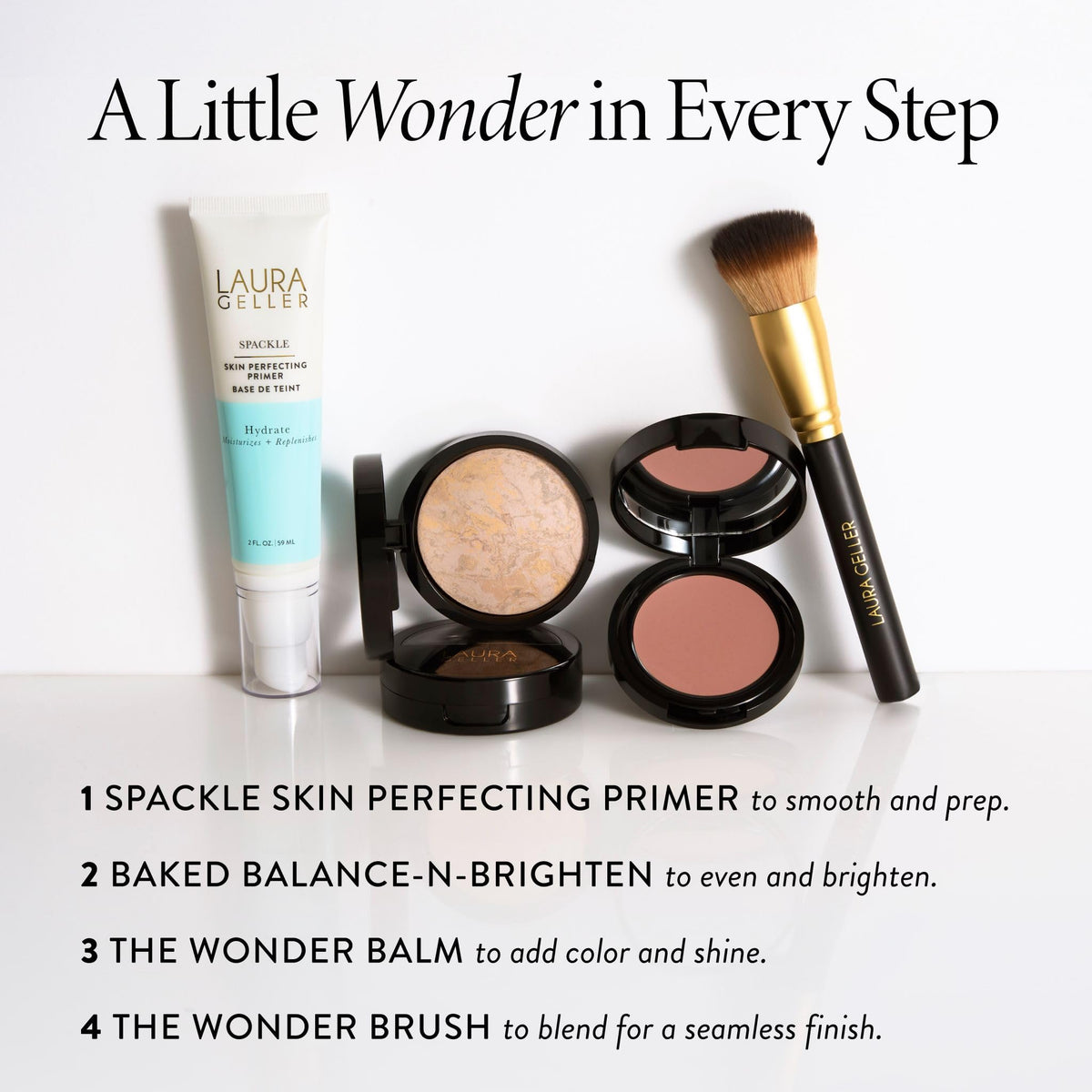 LAURA GELLER Wonder Balm Cream Blush with ingredients