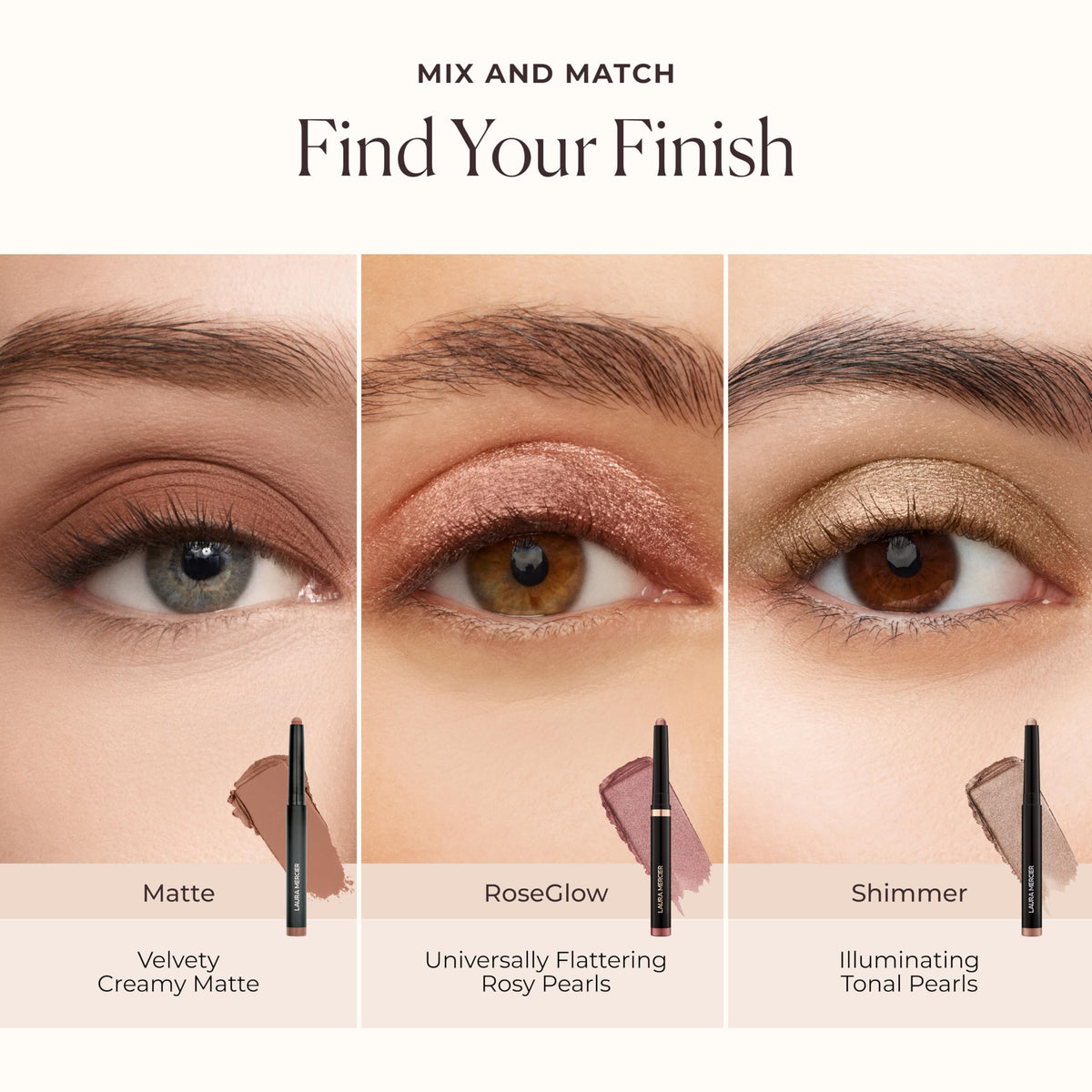 Laura Mercier Caviar Stick Cream Eyeshadow Nuit texture on hand