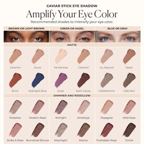 Laura Mercier Caviar Stick Cream Eyeshadow swatch comparison
