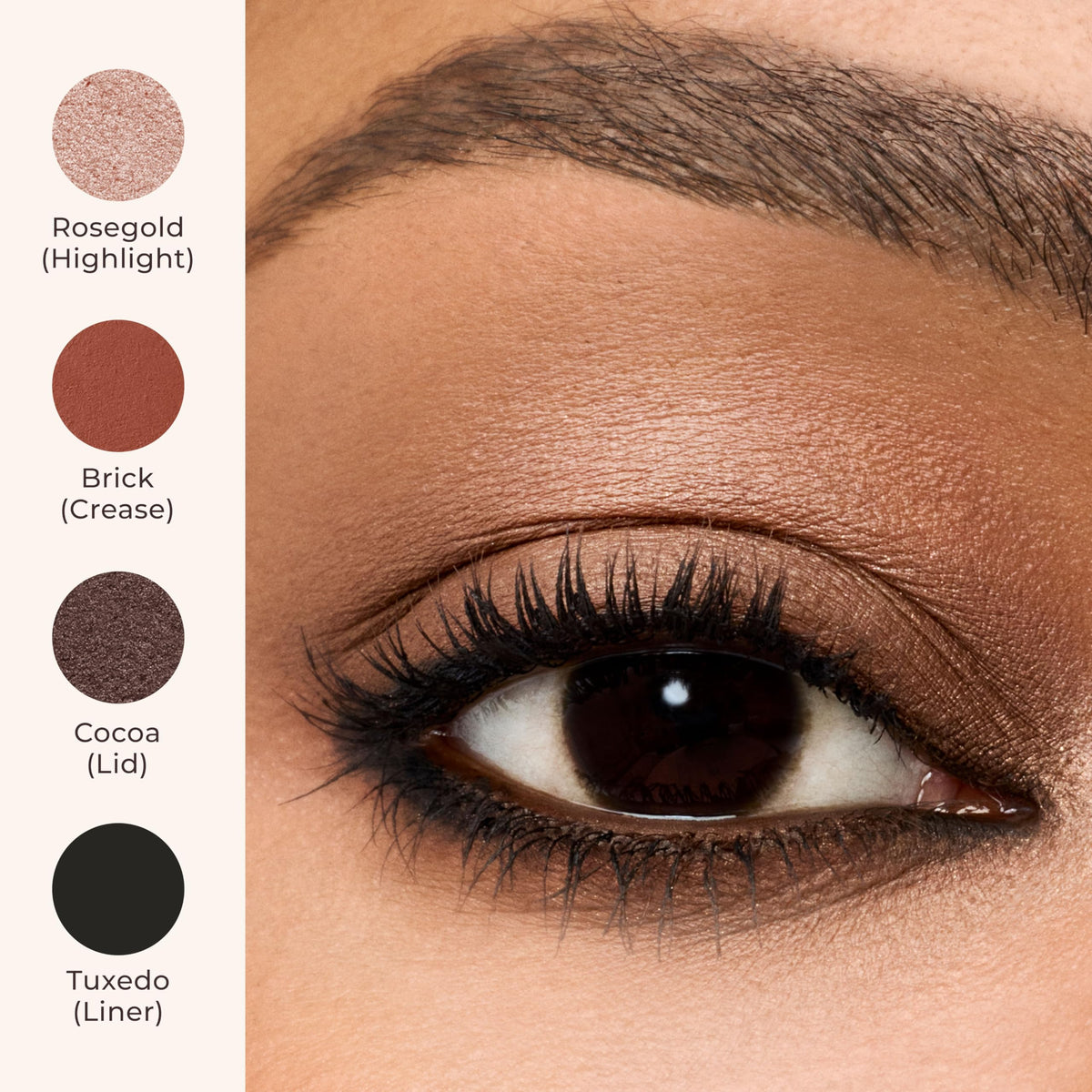 Laura Mercier Caviar Stick Eye Shadow Cocoa applied on eyelid