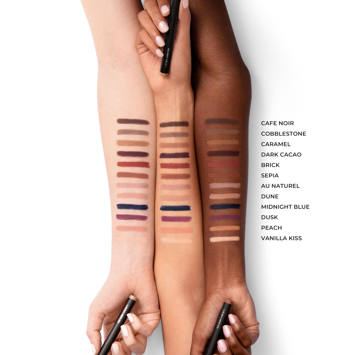Laura Mercier Matte Caviar Stick Eye Color Vanilla Kiss swatch on skin