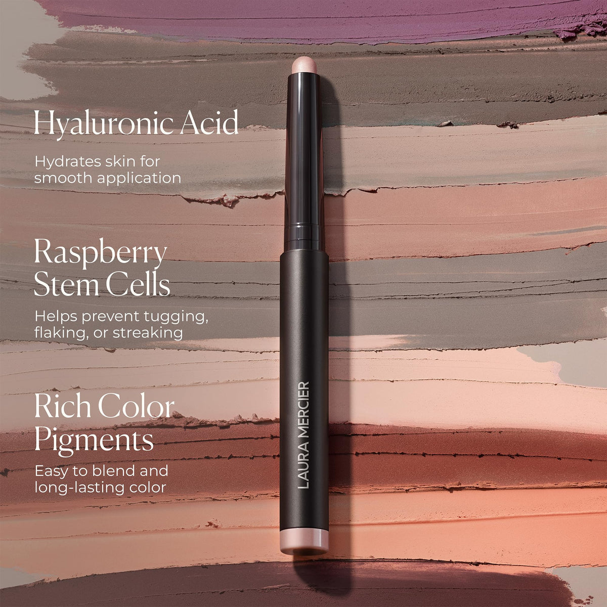 Laura Mercier Matte Caviar Stick Eye Color Vanilla Kiss with other makeup products