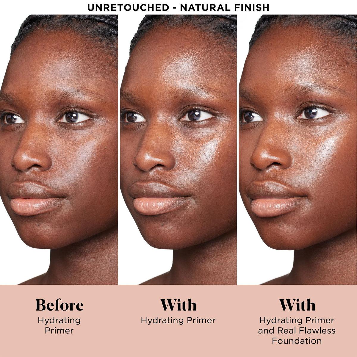 Laura Mercier setting powder puff close-up