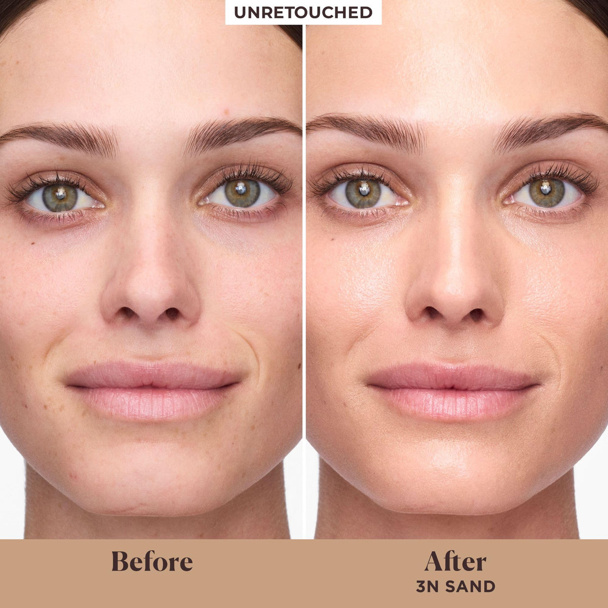 Laura Mercier Tinted Moisturizer 3N Sand swatch on skin