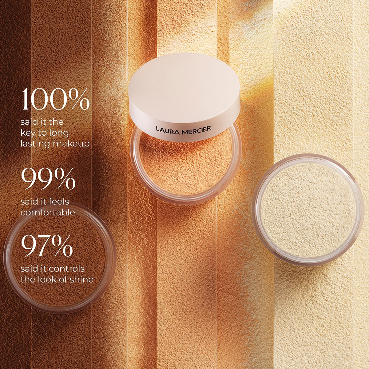 Laura Mercier Translucent Loose Setting Powder applied on skin
