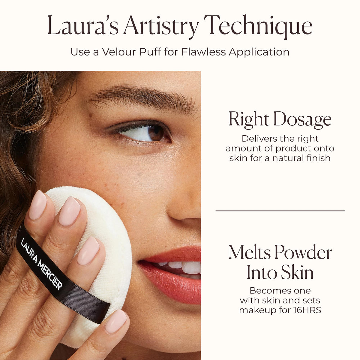 Laura Mercier Translucent Loose Setting Powder displayed with makeup products