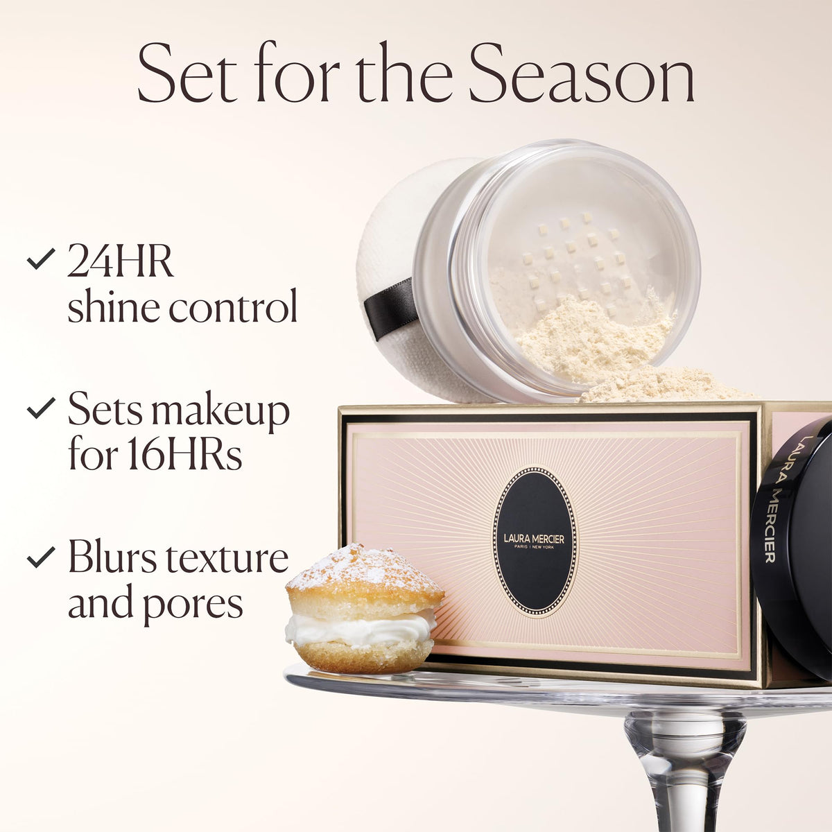 Laura Mercier Translucent Loose Setting Powder in limited-edition packaging