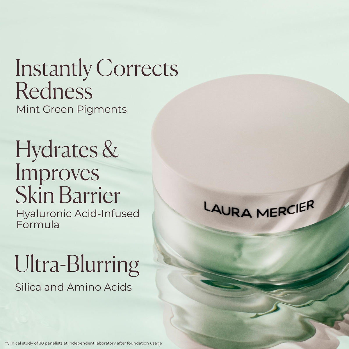 Laura Mercier Translucent Loose Setting Powder Mini showing powder puff