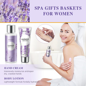 Lavender candle and soap from LUCOTIYA Spa Gift Set