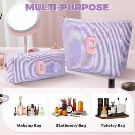 Lavender Makeup Bag Set from Btffitting on a vanity