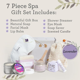 Lavender natural soap bar from Lizush Spa Gift Set