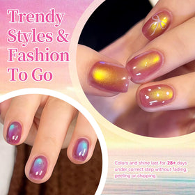 Lavender purple gel polish from Born Pretty Spring Cat set