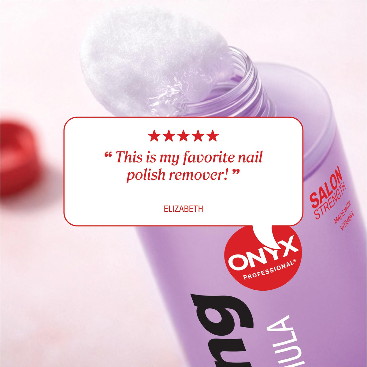Lavender scent description on Onyx Professional Nail Polish Remover