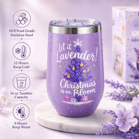 Lavender scented candle featured in the advent calendar