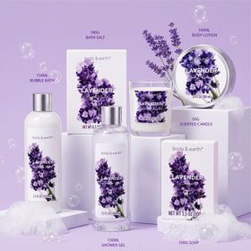 Lavender scented shower gel from BODY & EARTH gift set