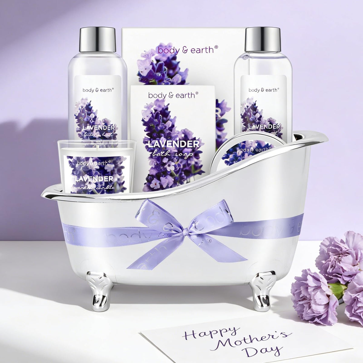 Lavender Spa Gift Set beautifully packaged for gifting