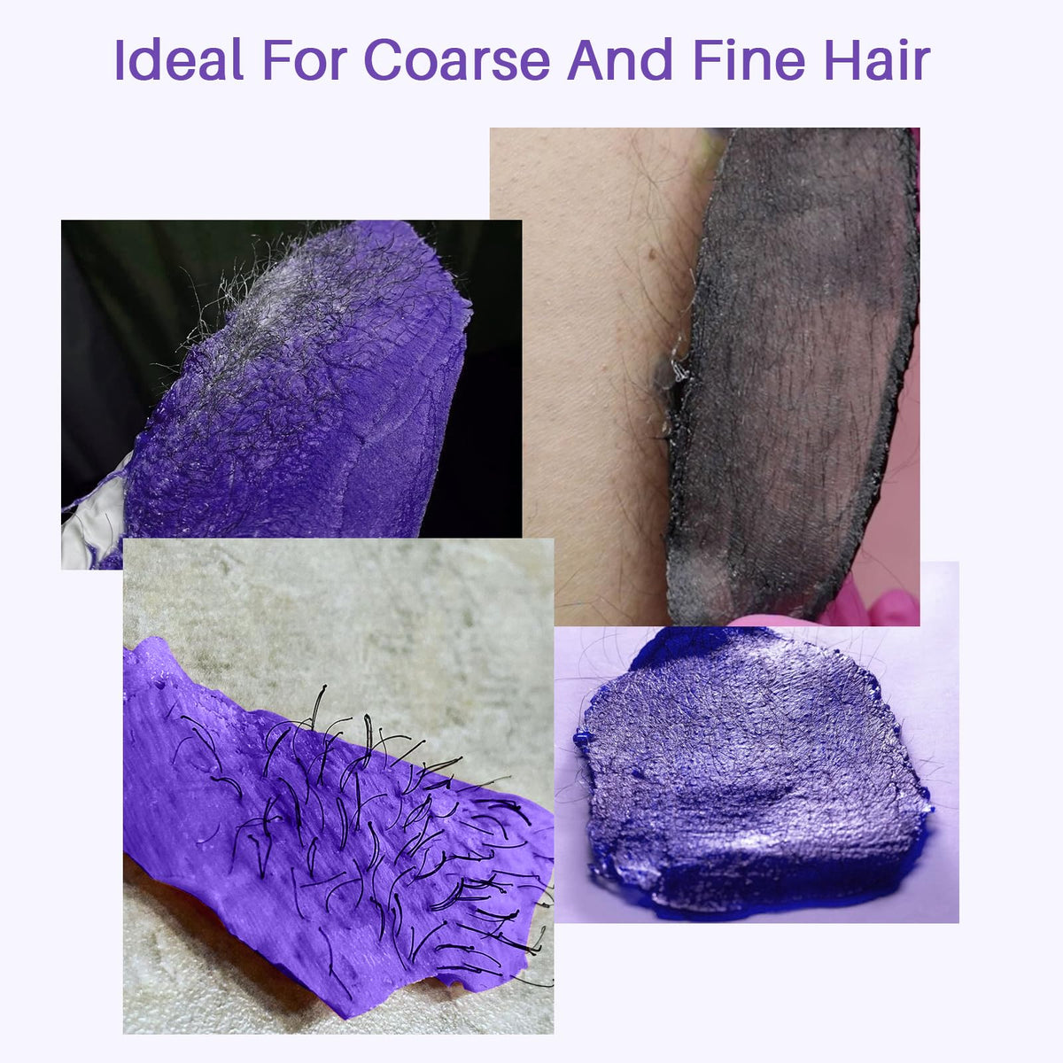 Lavender wax beads with a pleasant scent for hair removal