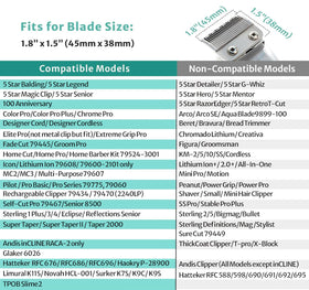 LAVEST Clipper Guards color-coded set with holder