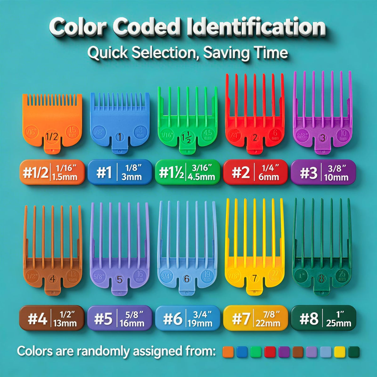 LAVEST Clipper Guards showing vibrant colors