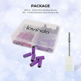 Lavinda Nail Drill Bits in use on nails