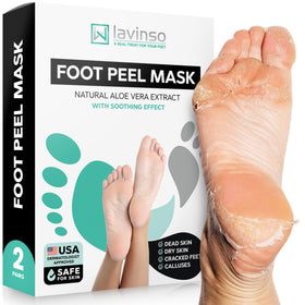 Lavinso Foot Peeling Mask front view packaging