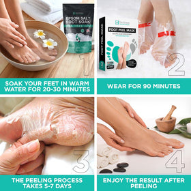 Lavinso Foot Peeling Mask socks with botanical ingredients