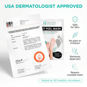 Lavinso Foot Peeling Mask used on feet