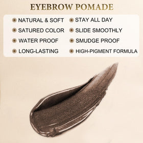 LAVONE Dark Brunette Eyebrow Pomade in container
