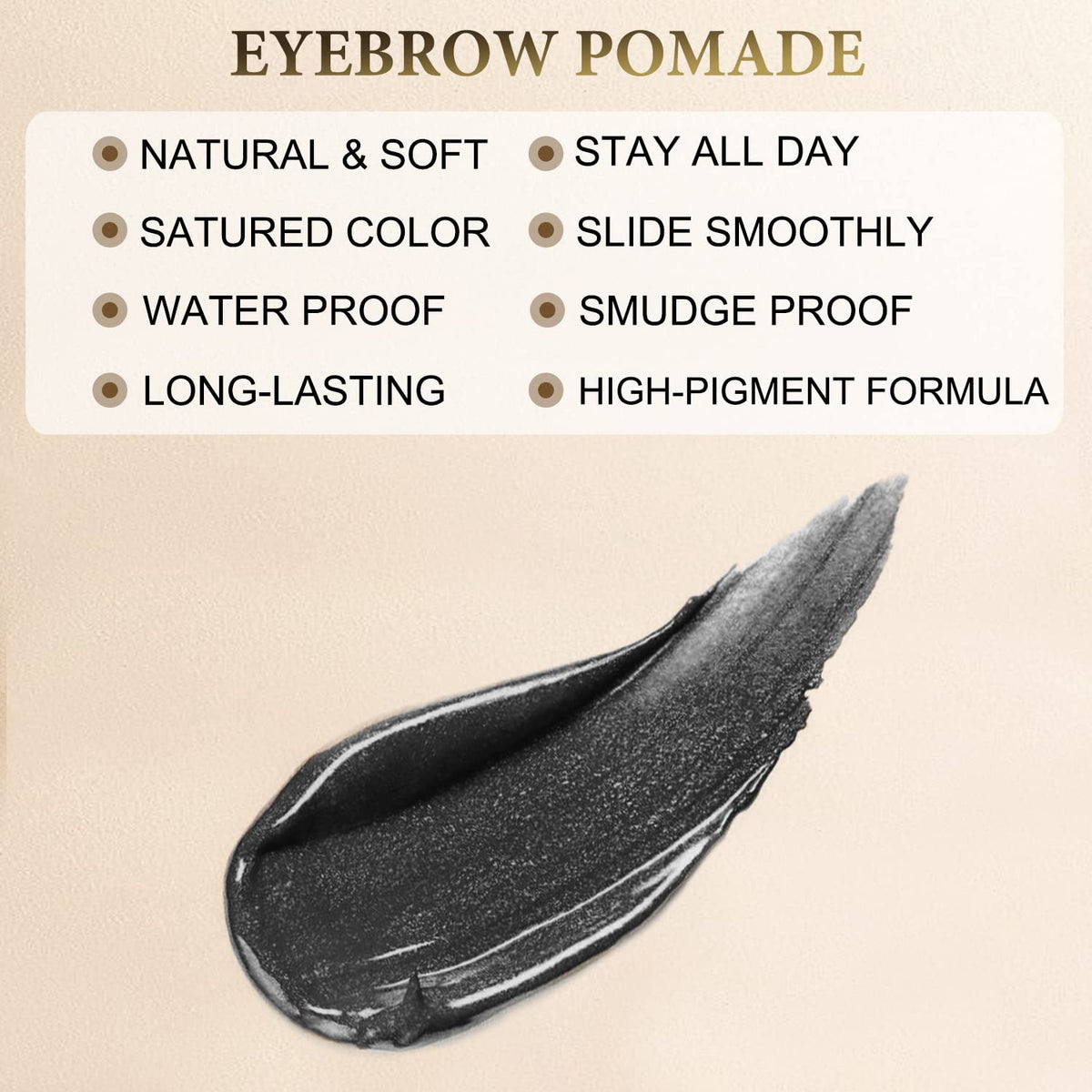 LAVONE dual-ended eyebrow brush for precise application