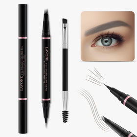LAVONE dual-ended eyebrow brush included in the kit