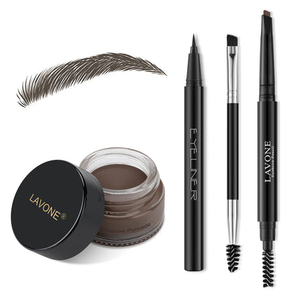 LAVONE Eyebrow Kit including brow pencil, pomade, and eyeliner