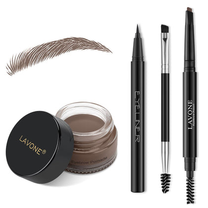 LAVONE Eyebrow Kit including brow pencil, pomade, and eyeliner
