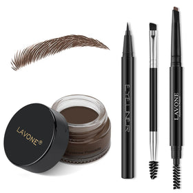 LAVONE Eyebrow Kit including pomade, pencil, and eyeliner