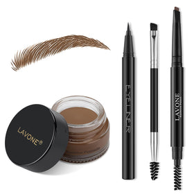 LAVONE Eyebrow Kit with pomade, pencil, and eyeliner in packaging