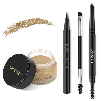 LAVONE Eyebrow Makeup Kit including brow pencil, pomade, and eyeliner