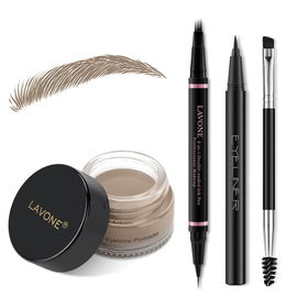 LAVONE Eyebrow Pen Kit including brow pencil, pomade, and brush