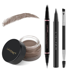 LAVONE Eyebrow Pen Kit including brow pencil, pomade, and eyeliner