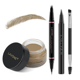LAVONE Eyebrow Pen Kit including brow pencil, pomade, and eyeliner