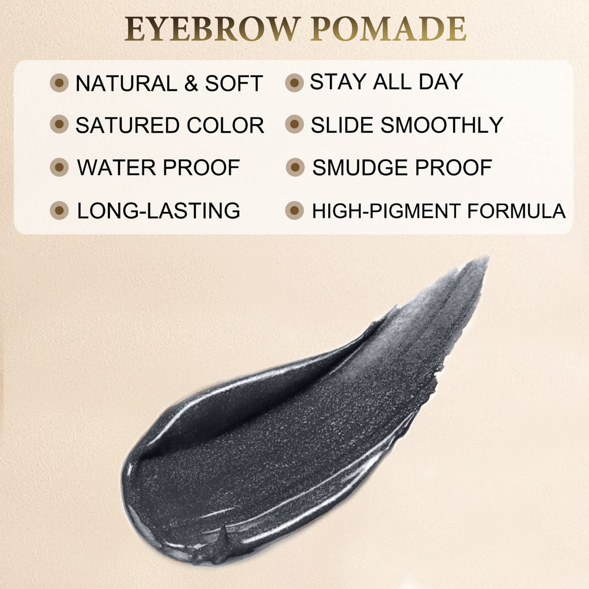 LAVONE eyebrow powder in dark black