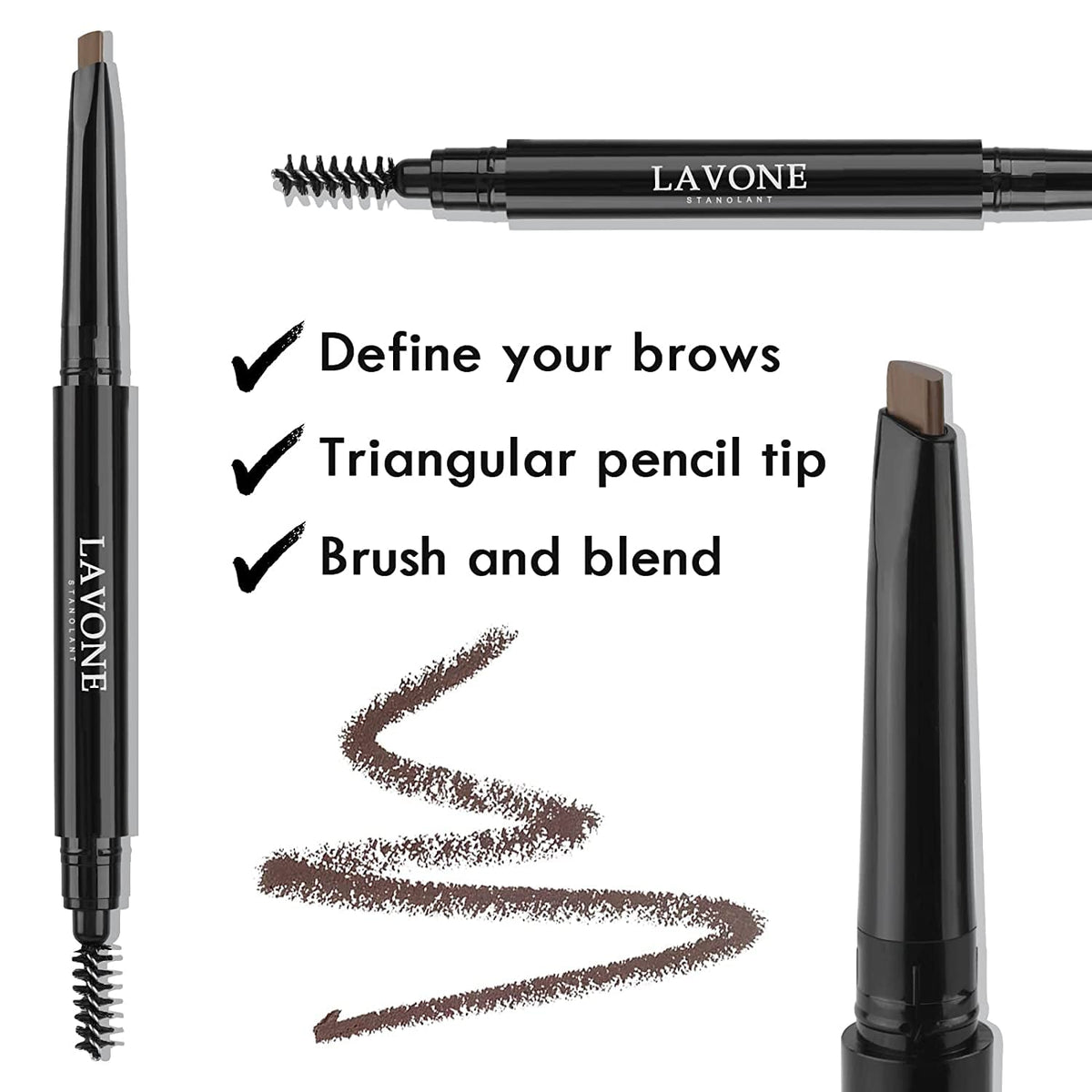 LAVONE liquid eyeliner with precise tip for easy application