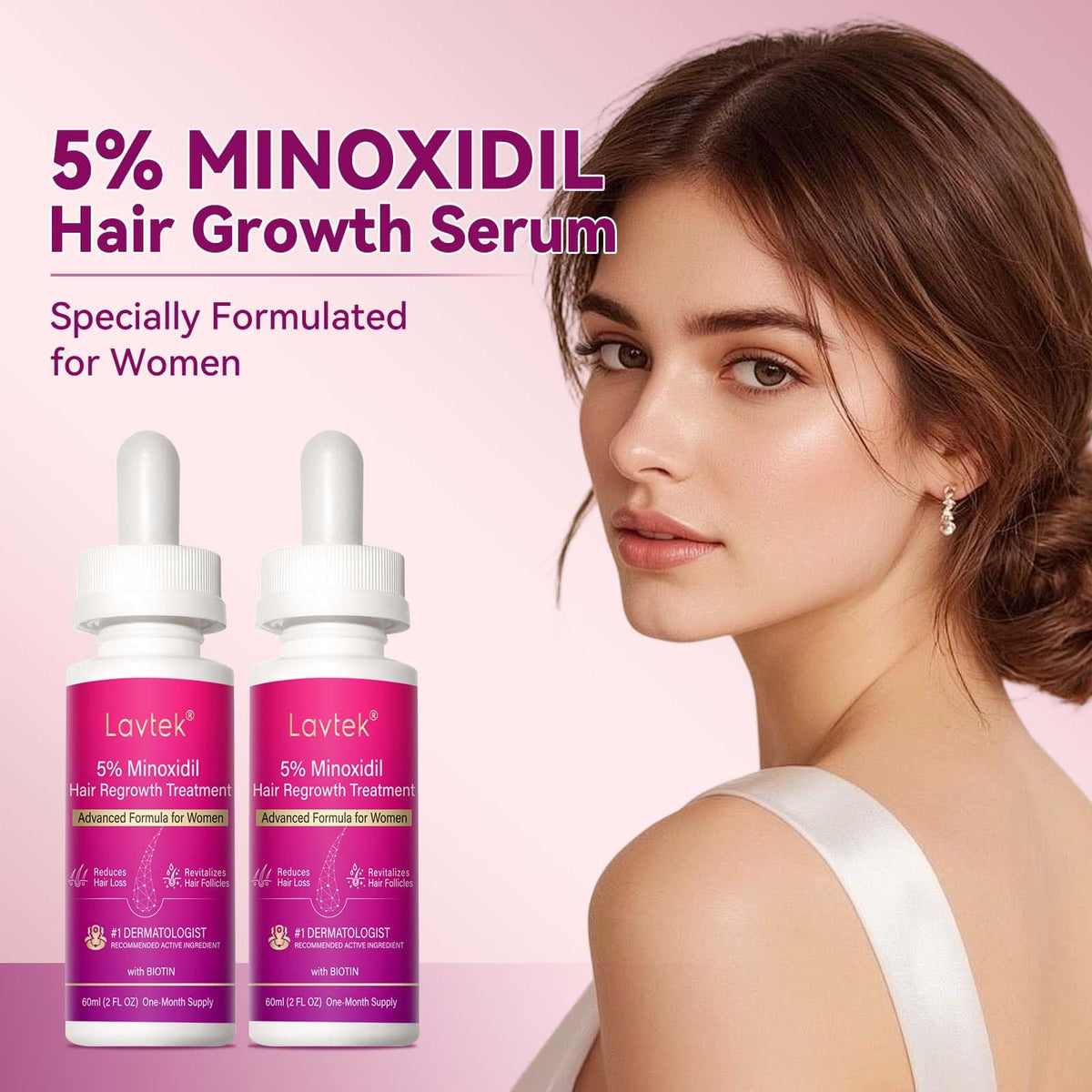 Lavtek hair growth serum ingredients close-up